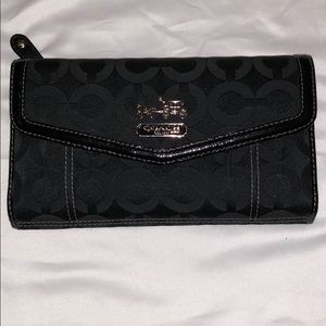 Coach signature large wallet